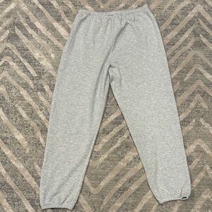 aerie Light Heather Gray Track Joggers